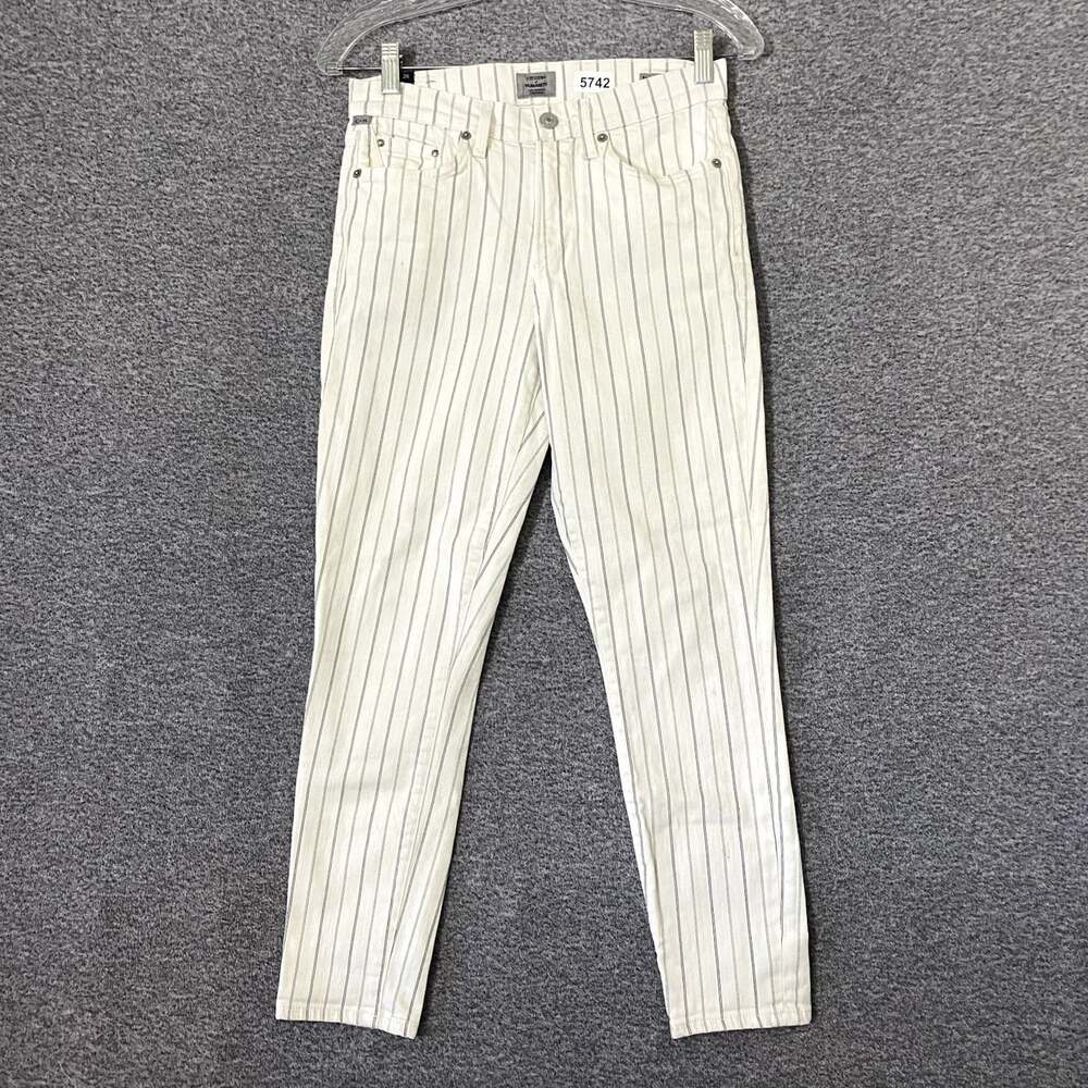 Citizens Of Humanity Women’s Size 26 Stripped Rocket Crop High Rise Skinny Jeans